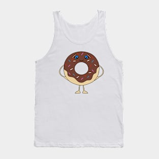 FUNNY Sprinkled Donut Tank Top